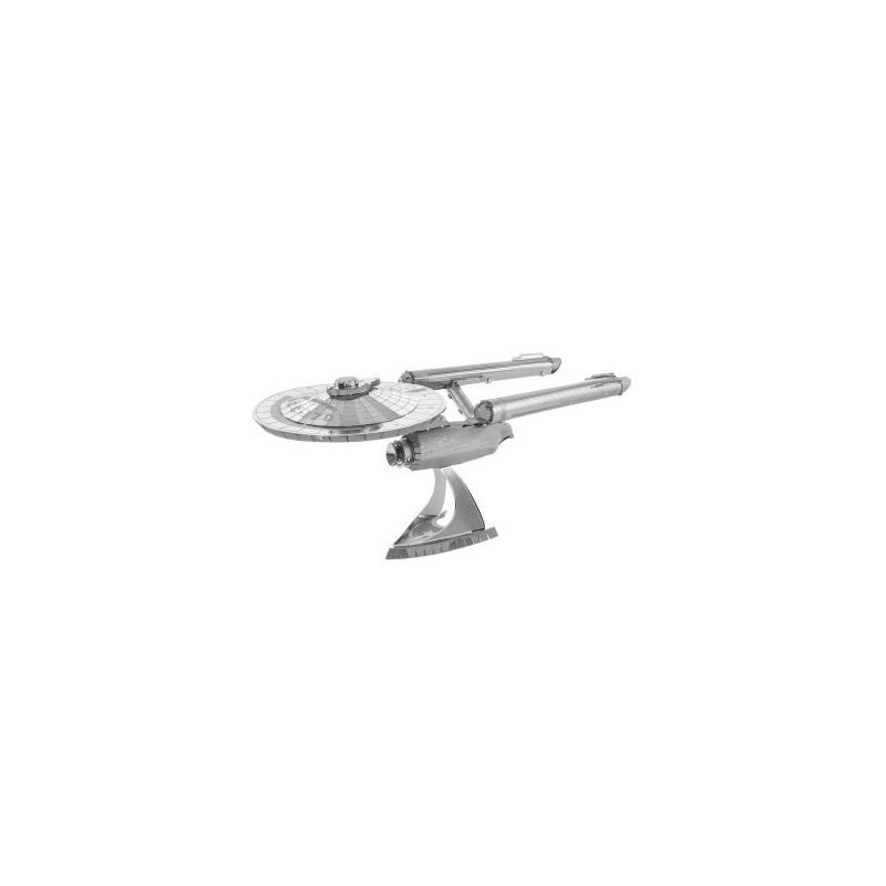 MAQUETA 3D METAL FASCINATIONS STAR TREK USS ENTERPRISE NCC-1701 MONTAJE SIN PEGAMENTO NI SOLDADURA