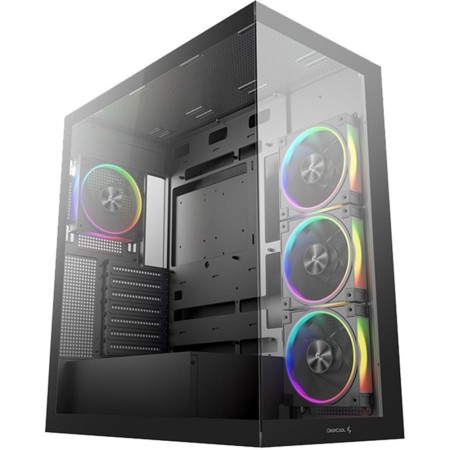 Caja ordenador gaming atx deepcool cg580v2 cristal templado negro