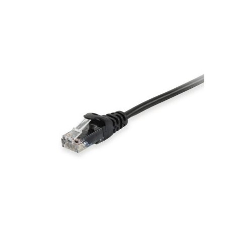 LATIGUILLO U/UTP CAT.6A LIBRE HALOGENOS 1M COLOR NEGRO EQUIP 603052