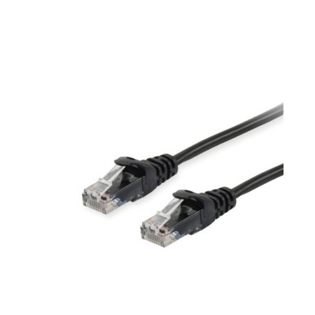 LATIGUILLO U/UTP CAT.6 LIBRE HALOGENOS 1.5M COLOR NEGRO EQUIP 625494