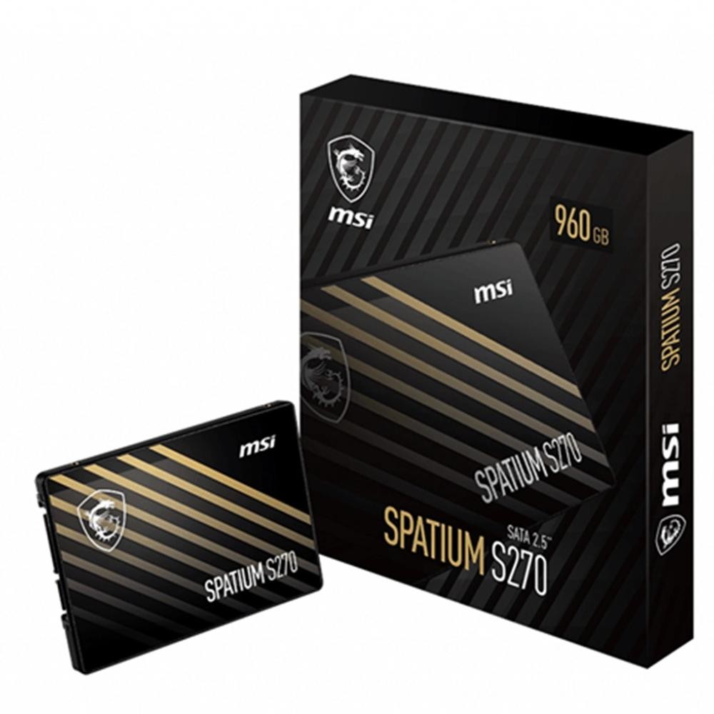 Disco duro interno solido ssd msi spatium s270 sata3 2.5 pulgadas 240gb
