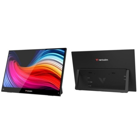Monitor Portátil Táctil Verbatim Touch Light 15.6″/ Full HD/ Multimedia/ Negro