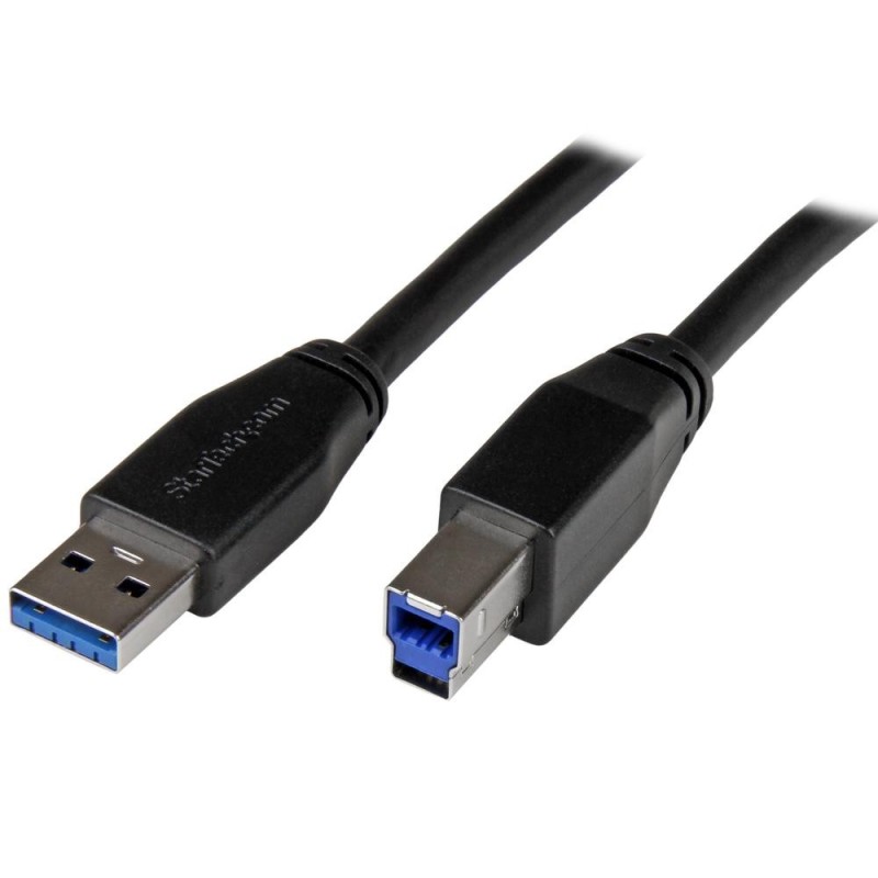Cable usb tipo a a usb tipo b startech 10m - macho - macho - negro