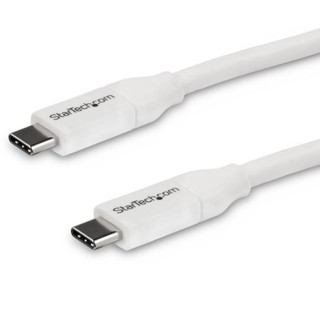 Cable usb tipo c startech 2m - macho - macho - blanco