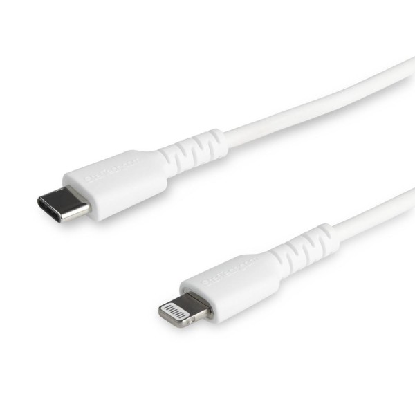 Cable lightning a usb tipo c startech 2m - macho - macho - blanco