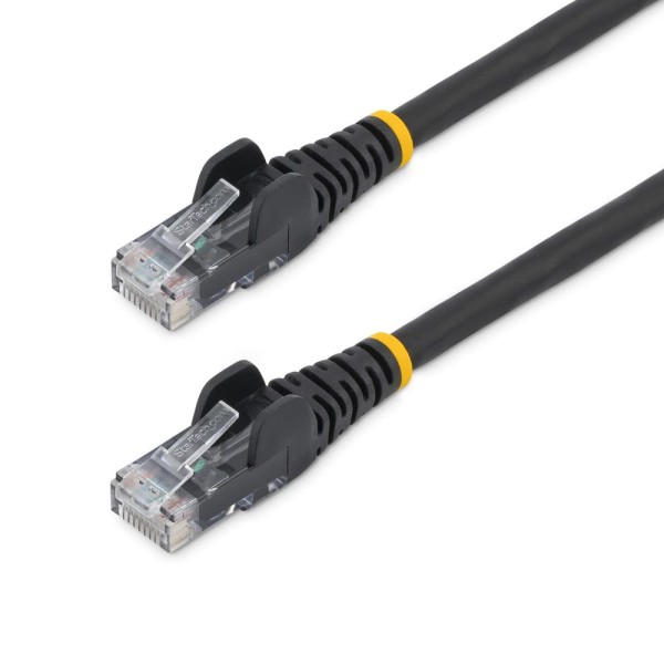 Cable de red startech latiguillo rj45 lszh utp cat6 0.50m negro