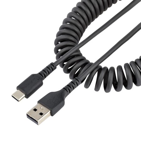 Cable usb tipo a a usb tipo c startech 0.50m - macho - macho - negro rizado