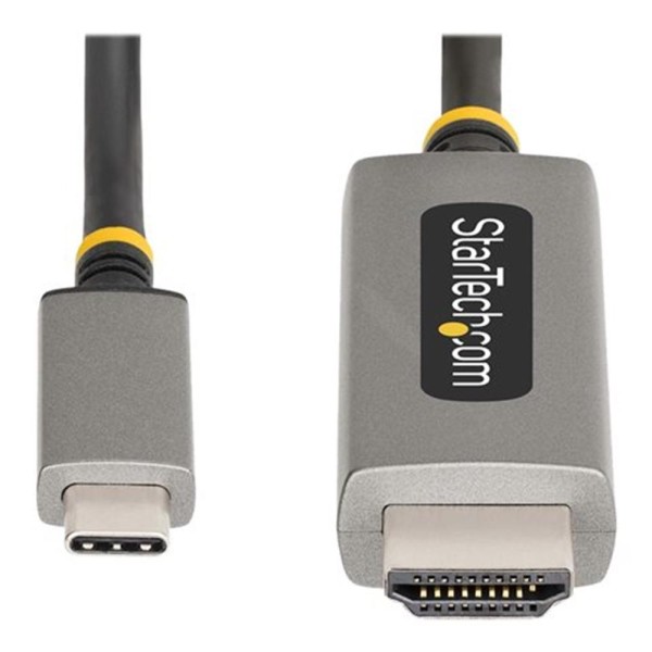 Cable usb tipo c a hdmi startech 2m - macho - macho - gris