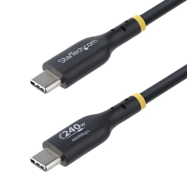 Cable usb tipo c startech 2m - macho - macho - negro