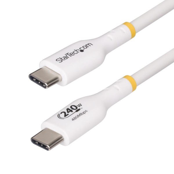 Cable usb tipo c startech 4m - macho - macho - blanco
