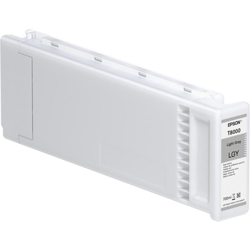 Cartucho tinta epson t800000 ultrachrome pro light gray 700ml