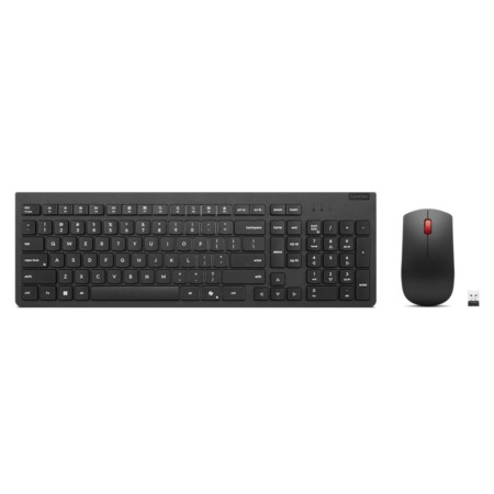 Teclado + raton lenovo essential inalambrico negro