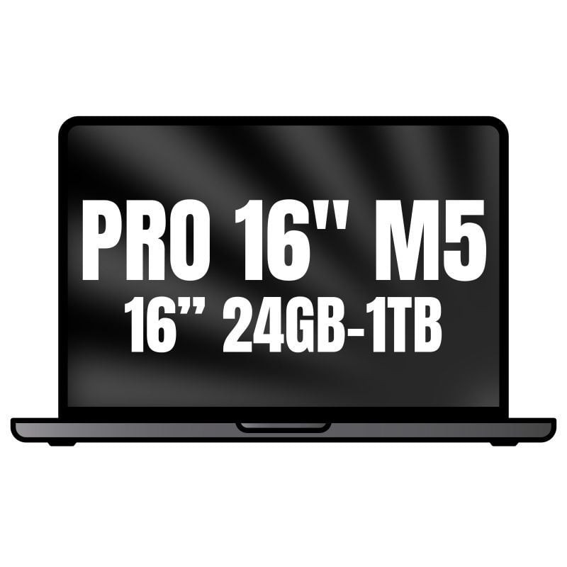 Apple Macbook Pro 16″/ M5 Pro 18-Core CPU/ 24GB/ 1TB SSD/ 20-Core GPU/ Negro Espacial
