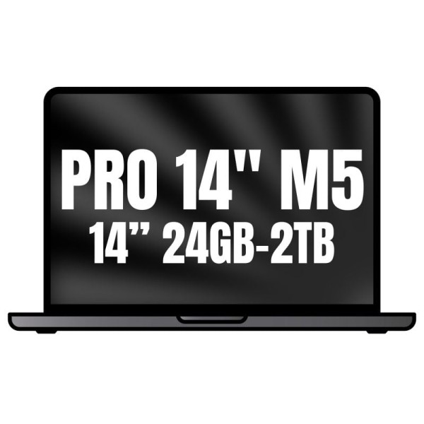 Apple Macbook Pro 14″/ M5 Pro 15-Core CPU/ 24GB/ 2TB SSD/ 16-Core GPU/ Negro Espacial