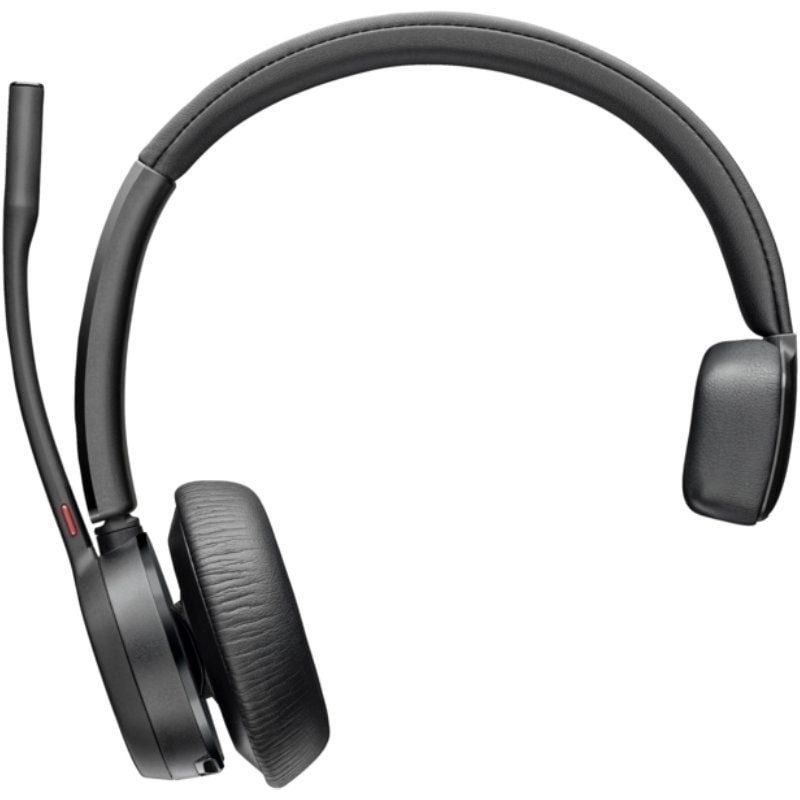 Auricular Inalámbrico Poly Voyager 4310-M para Microsoft Teams + Adaptador BT700 + Base de Carga/ con Micrófono/ Bluetooth/ Negr