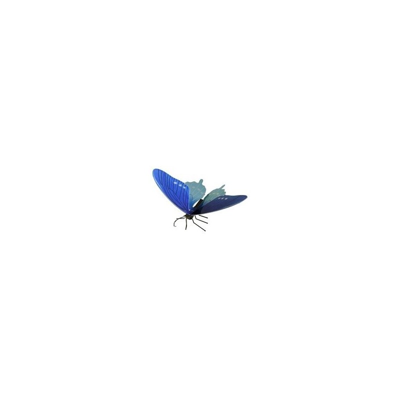 MAQUETA 3D METAL FASCINATIONS MARIPOSA PIPERVINE SWALLOWTAIL MONTAJE SIN PEGAMENTO NI SOLDADURA