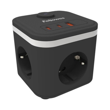 Fellowes Cubo Multienchufe USB Negro