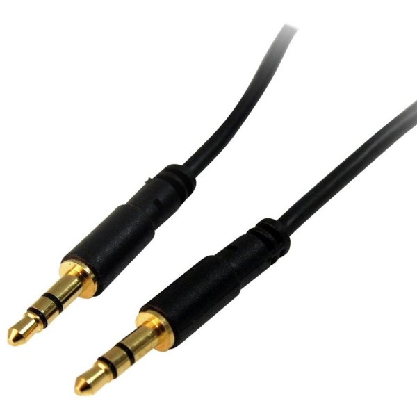Cable jack 3.5mm startech 4.5m - macho - macho - negro