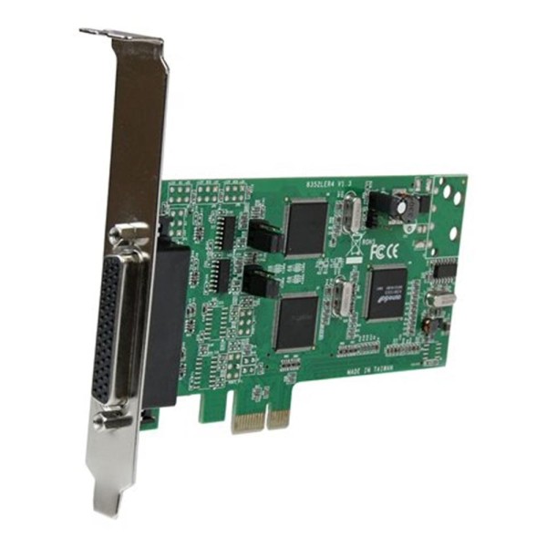 Tarjeta de puertos startech pci express pcie de 4 puertos serie serial combo rs232 y rs485 rs422
