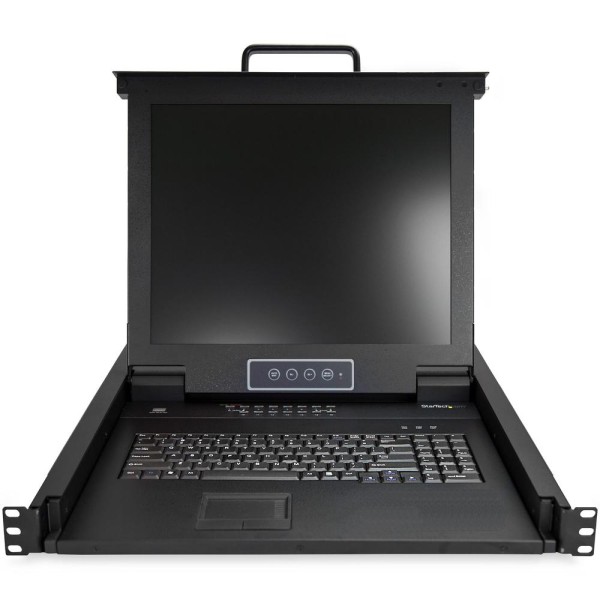 Consola kvm startech de montaje en rack de servidores 17 pulgadas 16 puertos