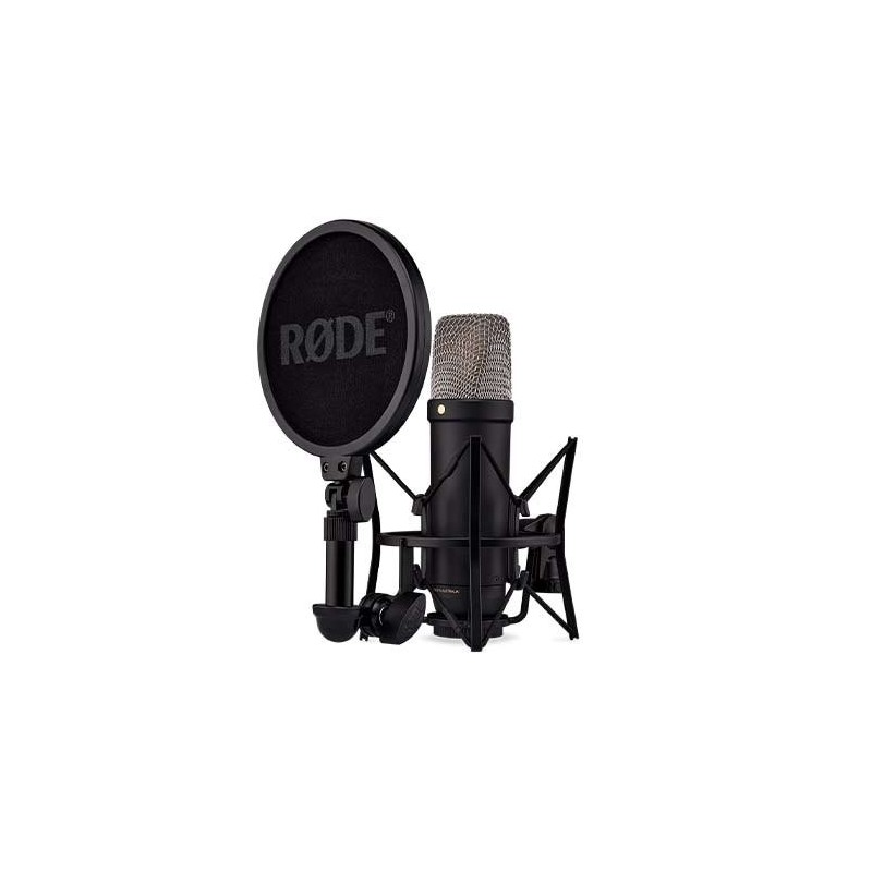Microfono estudio rode nt1 5th gen black usb - c - xlr - jfet - capsula 1 - side - negro