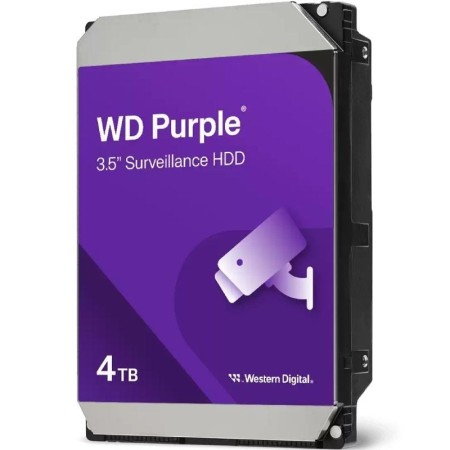 Disco Duro Western Digital WD Purple Surveillance 4TB/ 3.5″/ SATA III/ 128MB