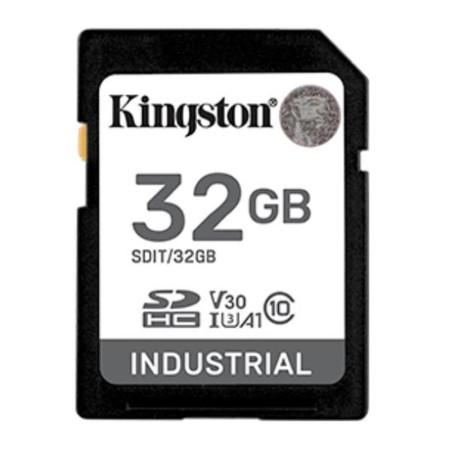 Tarjeta memoria sdhc 32gb kingston industrial uhs - i cl10