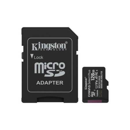 Tarjeta memoria micro secure digital sdxc 128gb kingston canvas select plus clase 10 uhs - 1 + adaptador sd