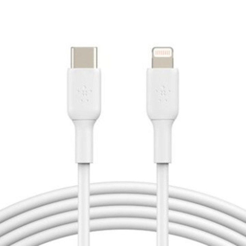 Cable lightning a usb tipo c belkin 1m - macho - macho - blanco
