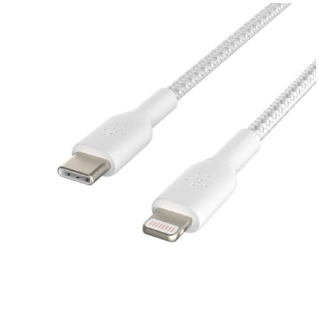 Cable lightning a usb tipo c belkin 1m - macho - macho - blanco