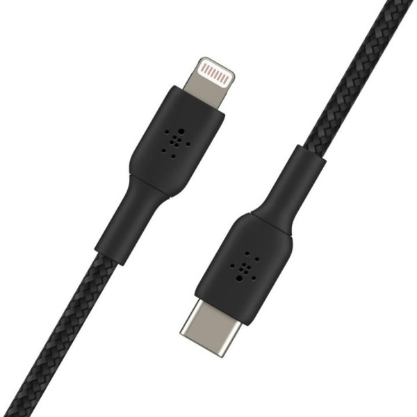 Cable lightning a usb tipo c belkin 1m - macho - macho - negro