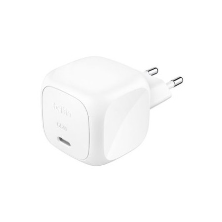 CARGADOR USB PD BELKIN WCA011kqWH 65W 1xUSB-C DISEÑO COMPACTO COLOR BLANCO