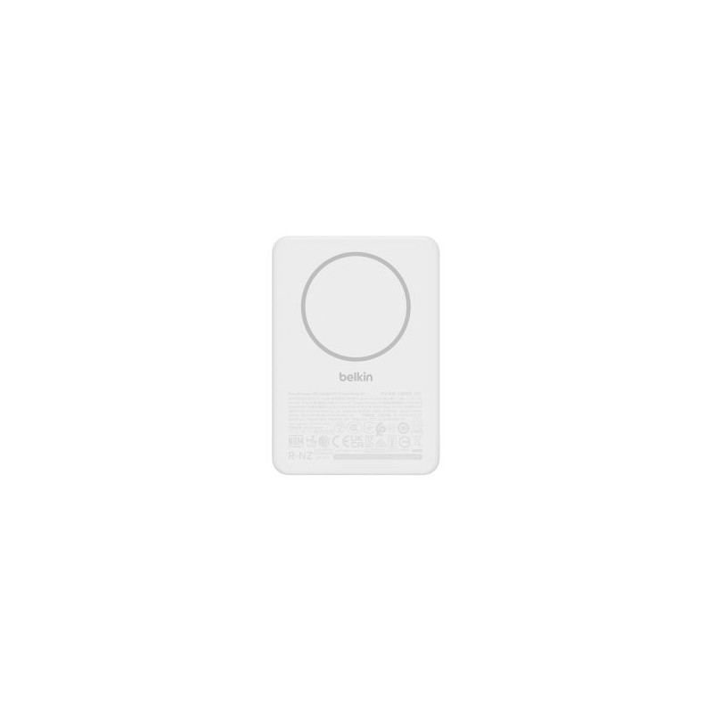 POWERBANK BELKIN BPD010HQWH 5000mAh 15W 1xUSB-C Qi 7.5W MAGNETICA CARGA SIMULTANEA SLIM BLANCO