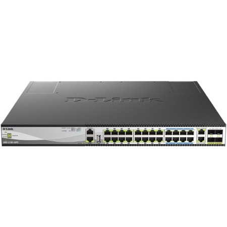Switch D-Link DMS-3130-30PS/E 24 Puertos/ RJ-45 Gigabit 10Gbps/ PoE/ SFP