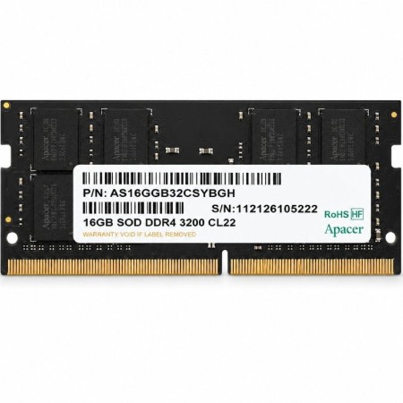 Memoria RAM Apacer ES.16G21.GSH 16GB/ DDR4/ 3200MHz/ 1.2V/ CL22/ SODIMM