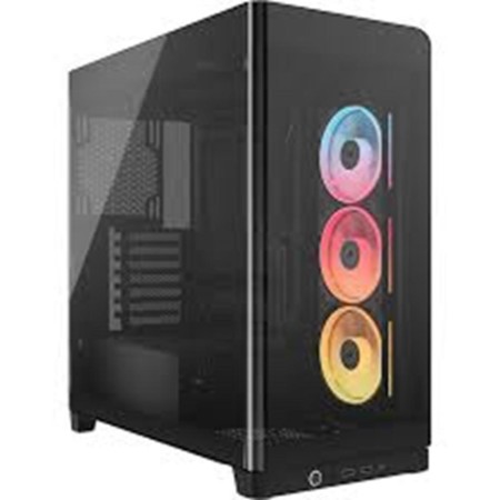 Caja ordenador corsair frame 4500x lx - r rgb atx cristal templado negra