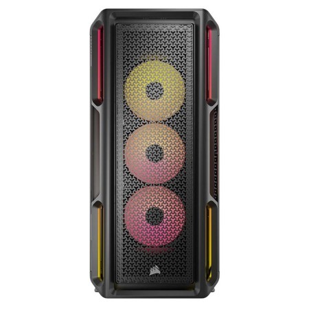 Caja ordenador gaming corsair icue 5000t atx lx rgb cristal templado negra