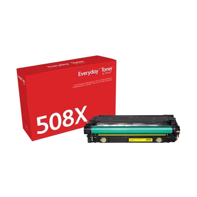 Toner xerox everyday compatible con hp 508x color laserjet enterprise m552(cf362x crg040hy) amarillo