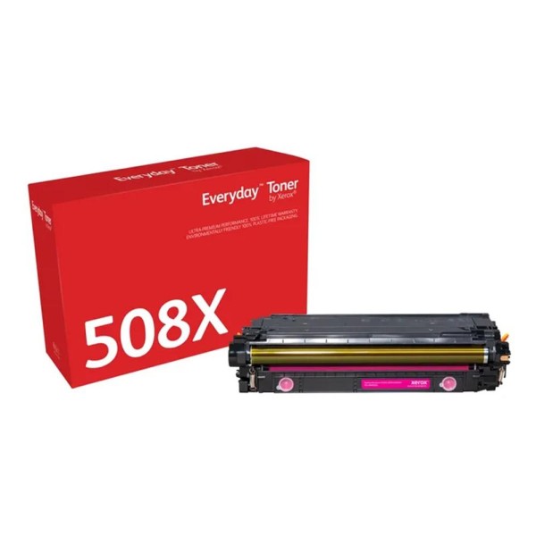 Toner xerox everyday compatible con hp 508x color laserjet enterprise m552(cf363x crg040hm) magenta