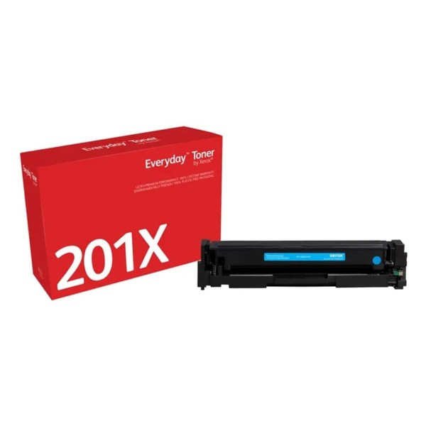 Toner xerox everyday compatible con hp 201x (cf401x) cian