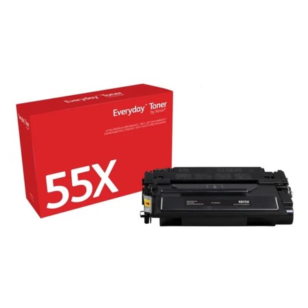 Toner xerox everyday compatible con hp ljp3011 (ce255x) 55x negro