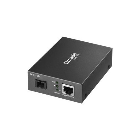CONVERTIDOR FIBRA TP-LINK MC211CS-2 RJ45 ETH A FIBRA MONOMODO SC 1GB FULLDUPLEX HASTA 2KM