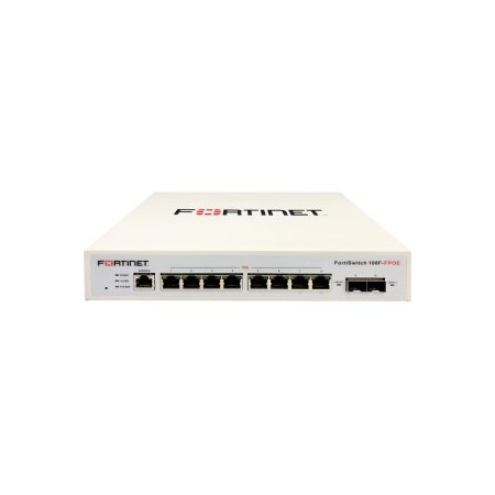 SWITCH GESTIONABLE FORTINET FORTISWITCH 108F-FPOE 10P 8xGE POE+ 2xSFP L2+ BLANCO