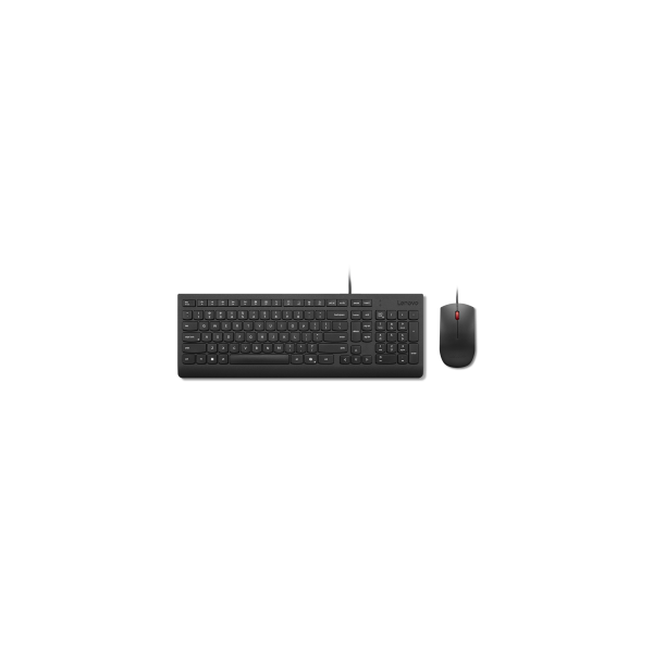 TECLADO Y MOUSE USB CORDED LENOVO ESSENTIAL nueva generacion de teclados con tecla COPILOT
