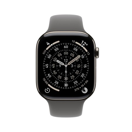 Smartwatch apple watch s11 gps + cellular 42mm natural titanium case stone grey sport band s - m