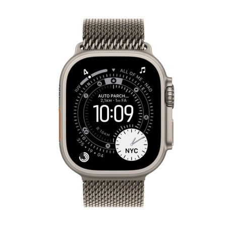 Smartwatch apple watch ultra 3 gps + cellular 49mm natural titanium case natural titanium milanese loop - l