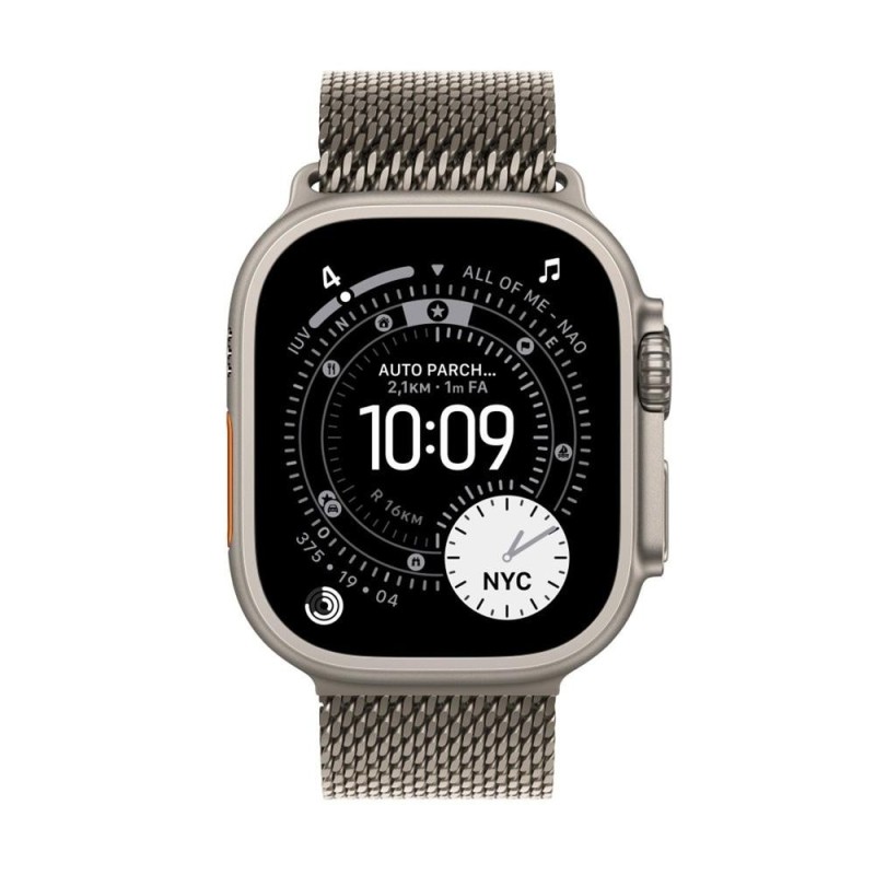 Smartwatch apple watch ultra 3 gps + cellular 49mm natural titanium case natural titanium milanese loop - l
