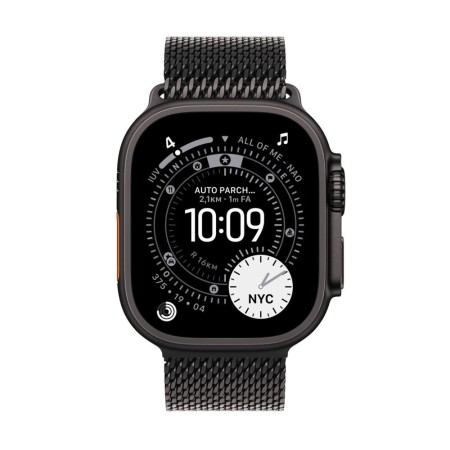 Smartwatch apple watch ultra 3 gps + cellular 49mm black titanium case black titanium milanese loop - m