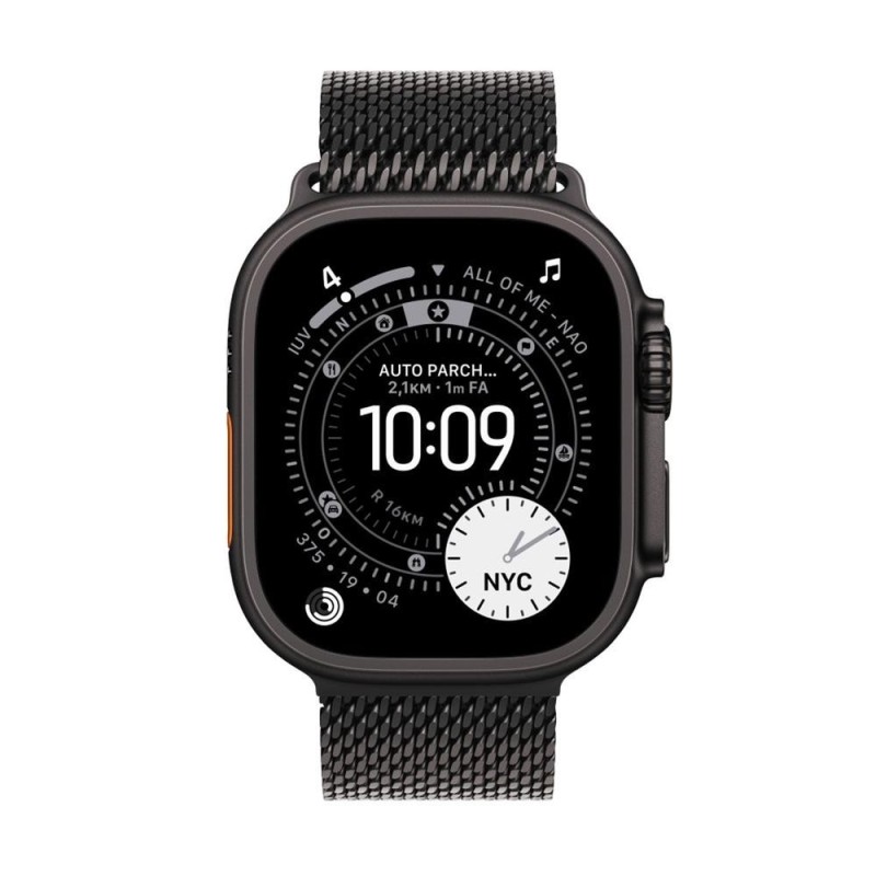Smartwatch apple watch ultra 3 gps + cellular 49mm black titanium case black titanium milanese loop - m