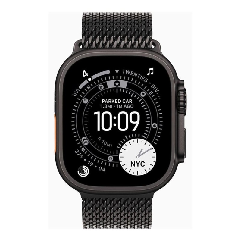Smartwatch apple watch ultra 3 gps + cellular 49mm black titanium case black titanium milanese loop - l